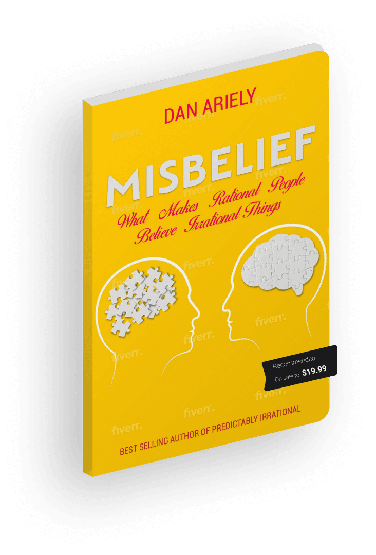 An alternative cover of the Misbelief book by Dan Ariely